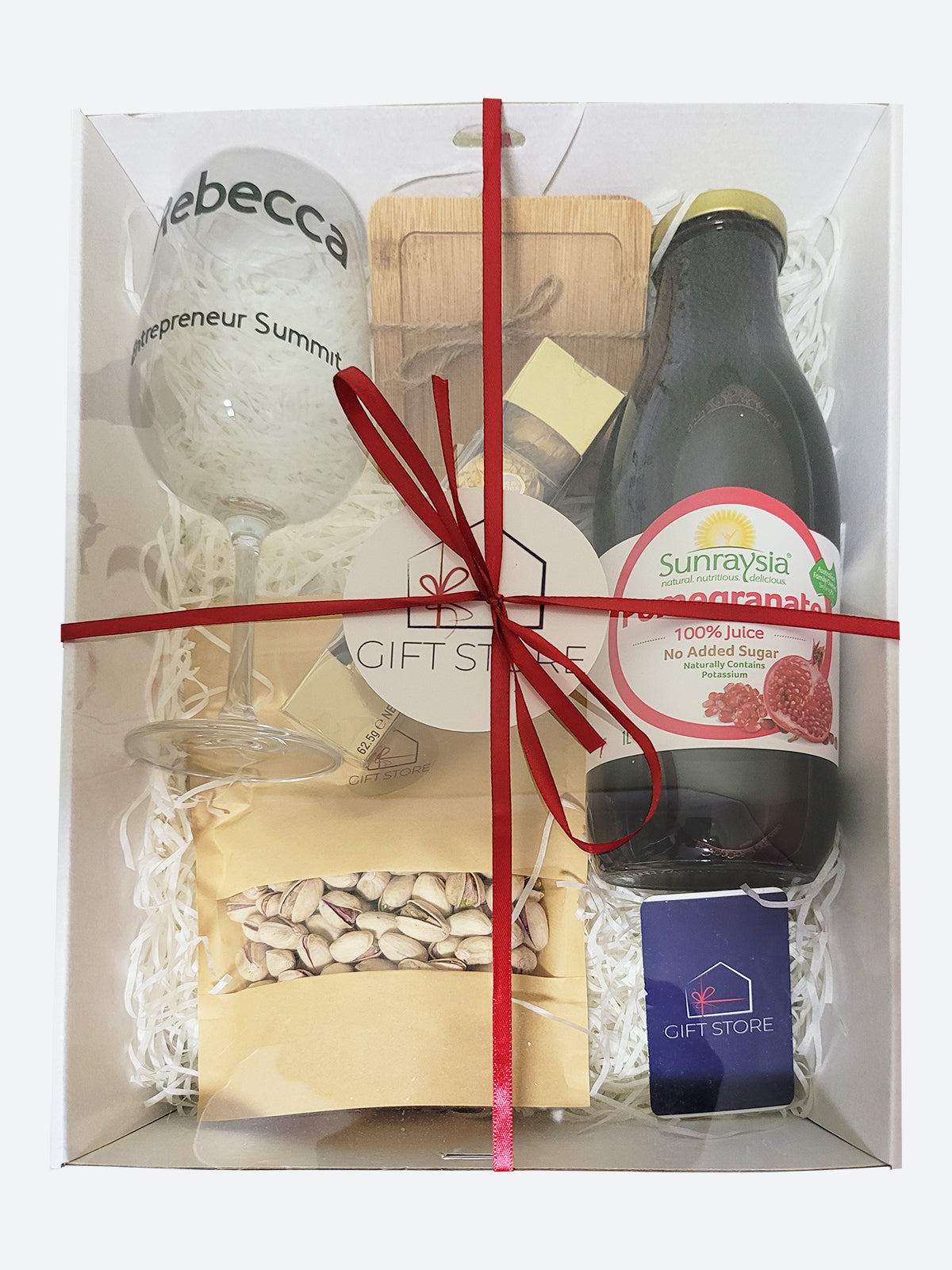 Personalized Glass Snack Gift Set