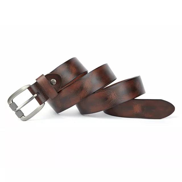 Men's Leather Belt Vintage Style