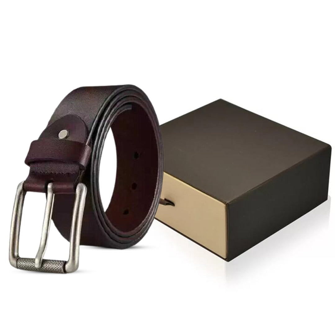 Men's Coffee Original Leather Belt