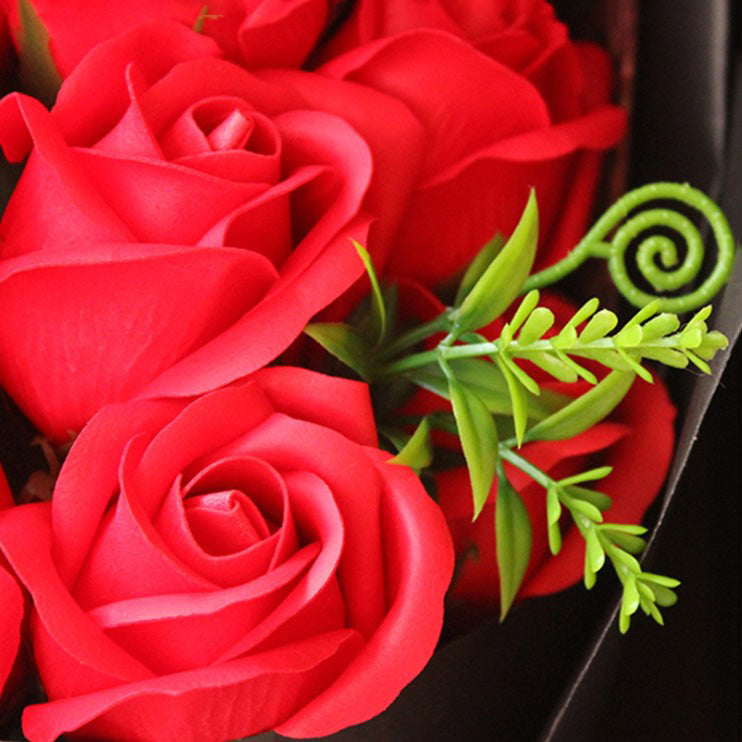 Scented Soap Rose Flower Bouquet With Gift Box