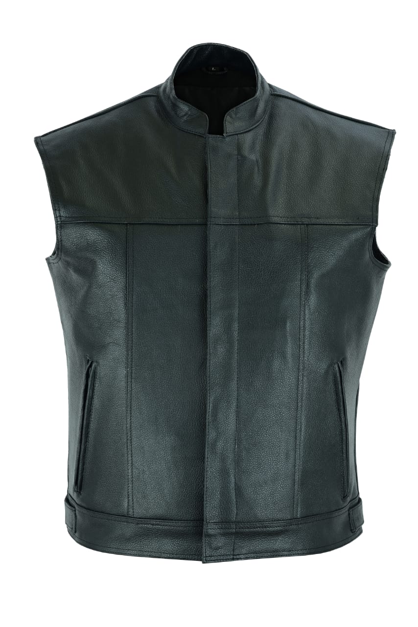 MOTORCYCLE ORIGINAL LEATHER FASHION VEST