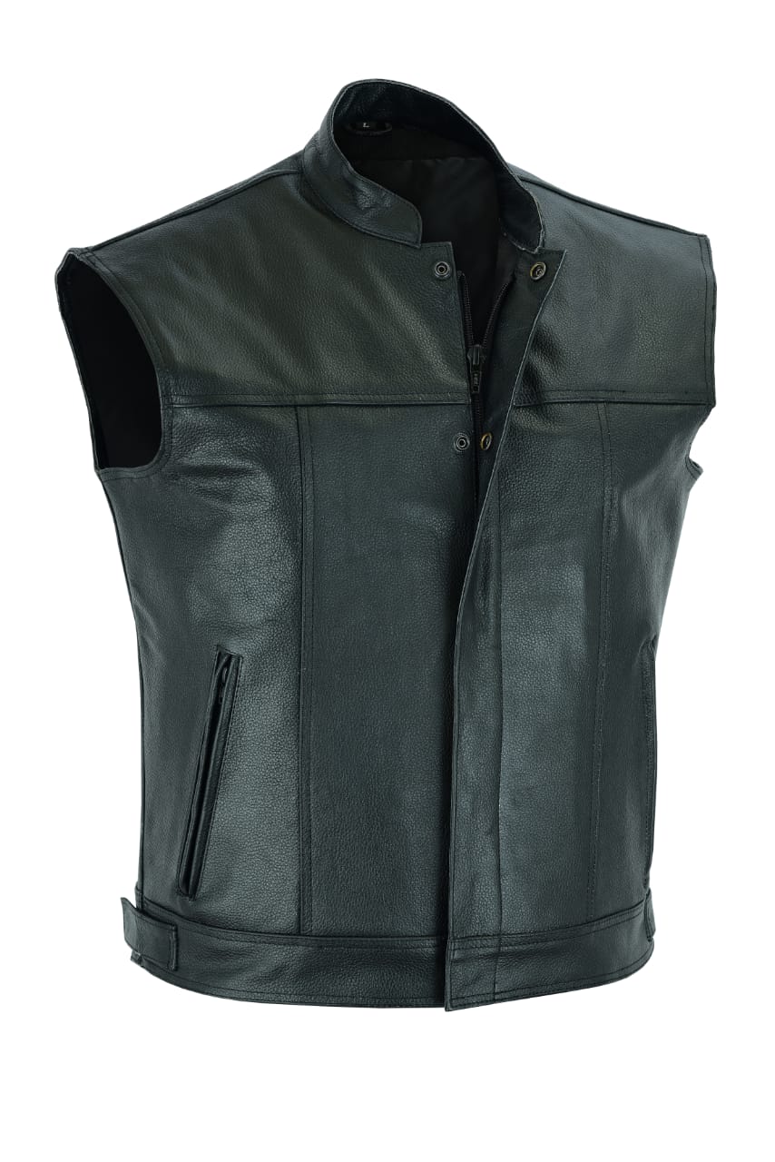MOTORCYCLE ORIGINAL LEATHER FASHION VEST