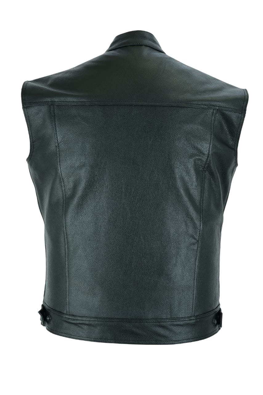 MOTORCYCLE ORIGINAL LEATHER FASHION VEST
