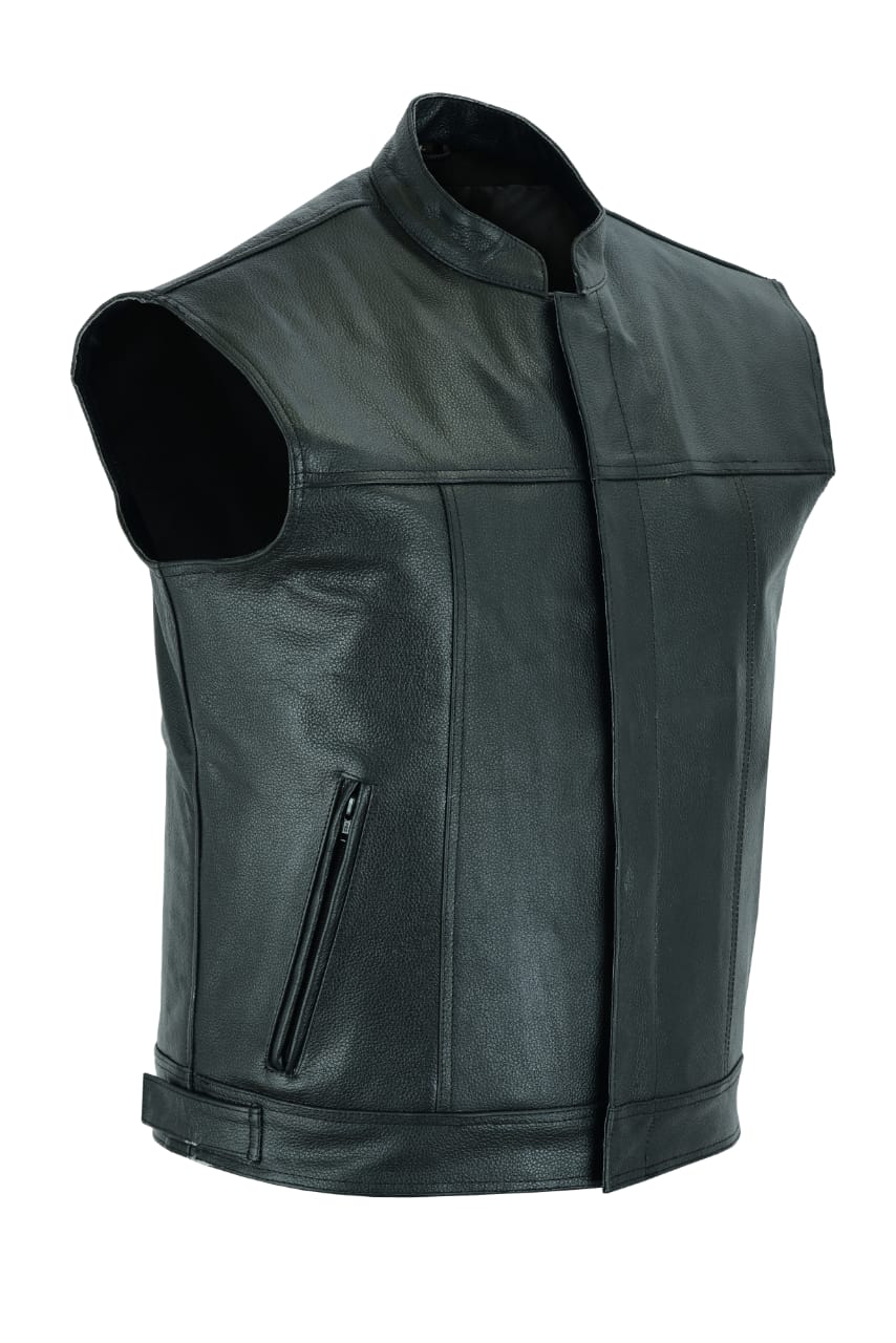 MOTORCYCLE ORIGINAL LEATHER FASHION VEST