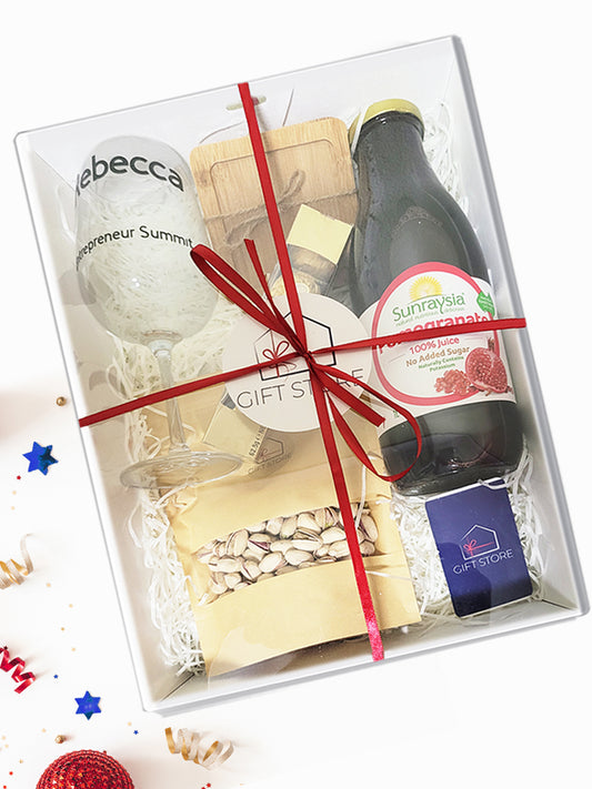 Personalized Glass Snack Gift Set