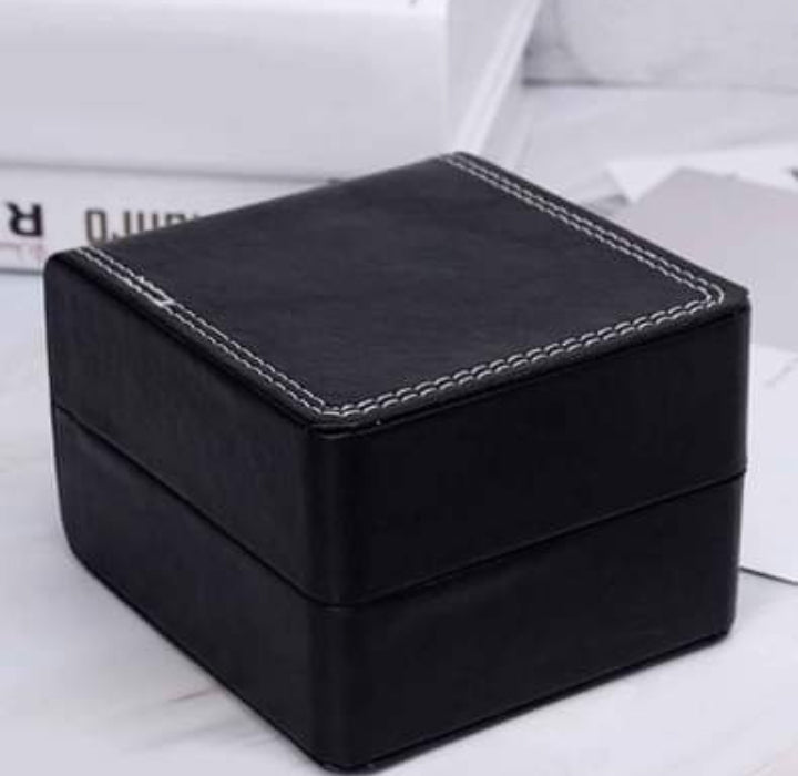 MEN'S SILICON BLACK SILVER DUAL DISPLAY QUARTZ WATCH