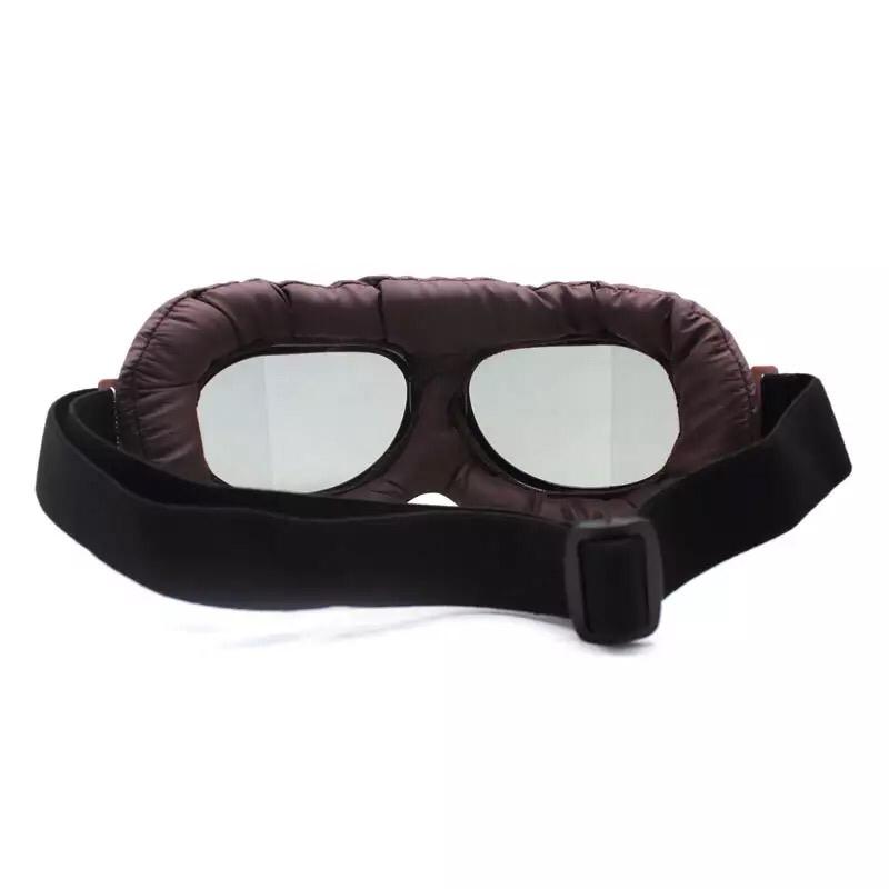 Vintage Brown Copper Foldable UV Protected Motorcycle Goggles - Free Shipping