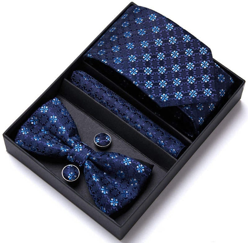 4 Pcs Tie Bowtie Gift Set