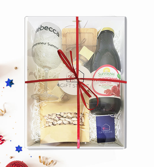 Personalized Glass Snack Gift Set