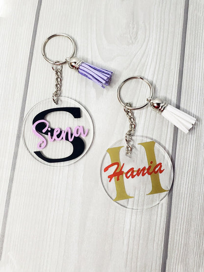 Personalized Name Key Rings