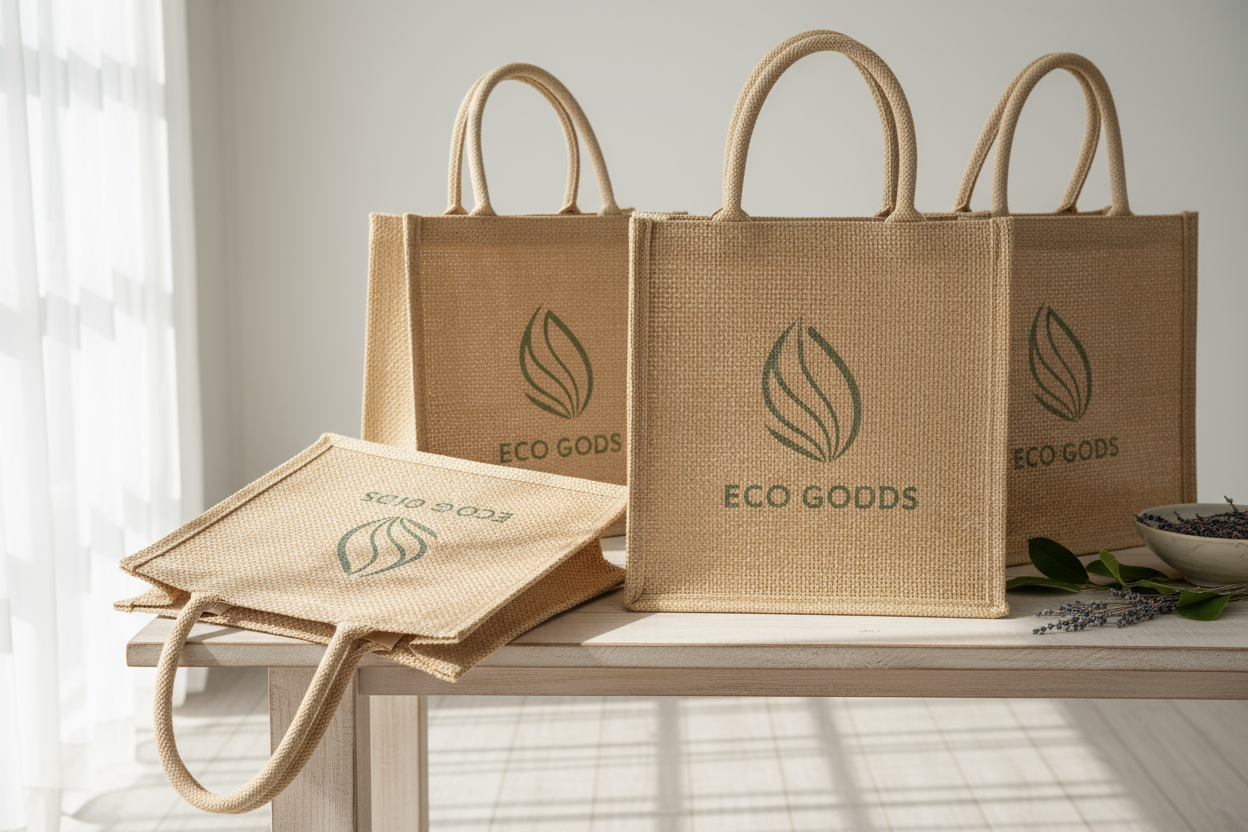 branded jute bags