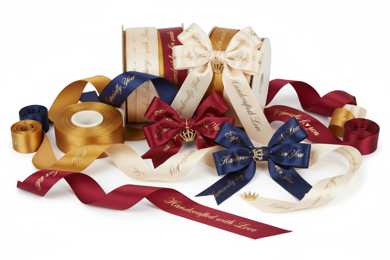customized ribbons for gift hampers