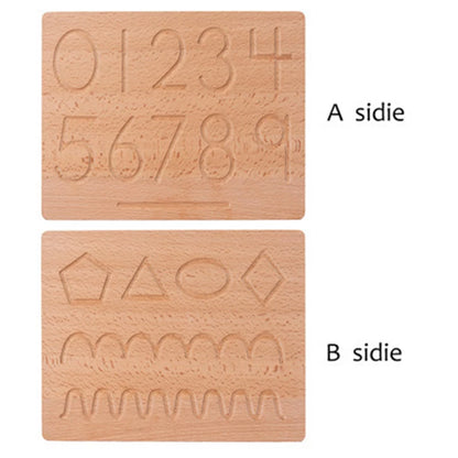 Montessori Wooden Number Tracing Board