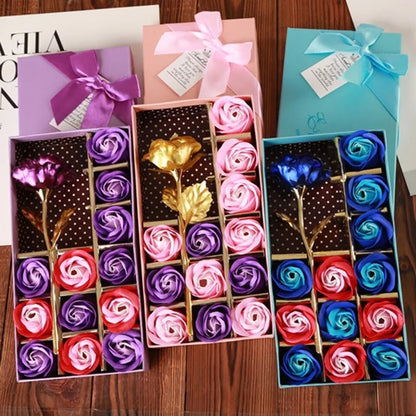  Scented Soap Roses Flowers Gift Box