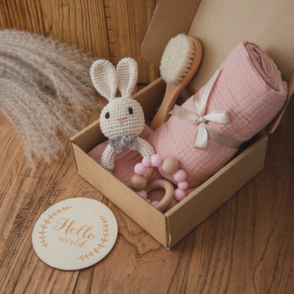 New Born Baby Bath Pink Set