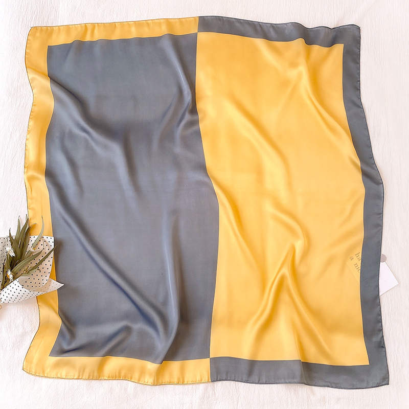 AHR Western Dual Color Silk Scarf