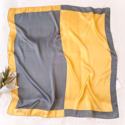 AHR Western Dual Color Silk Scarf