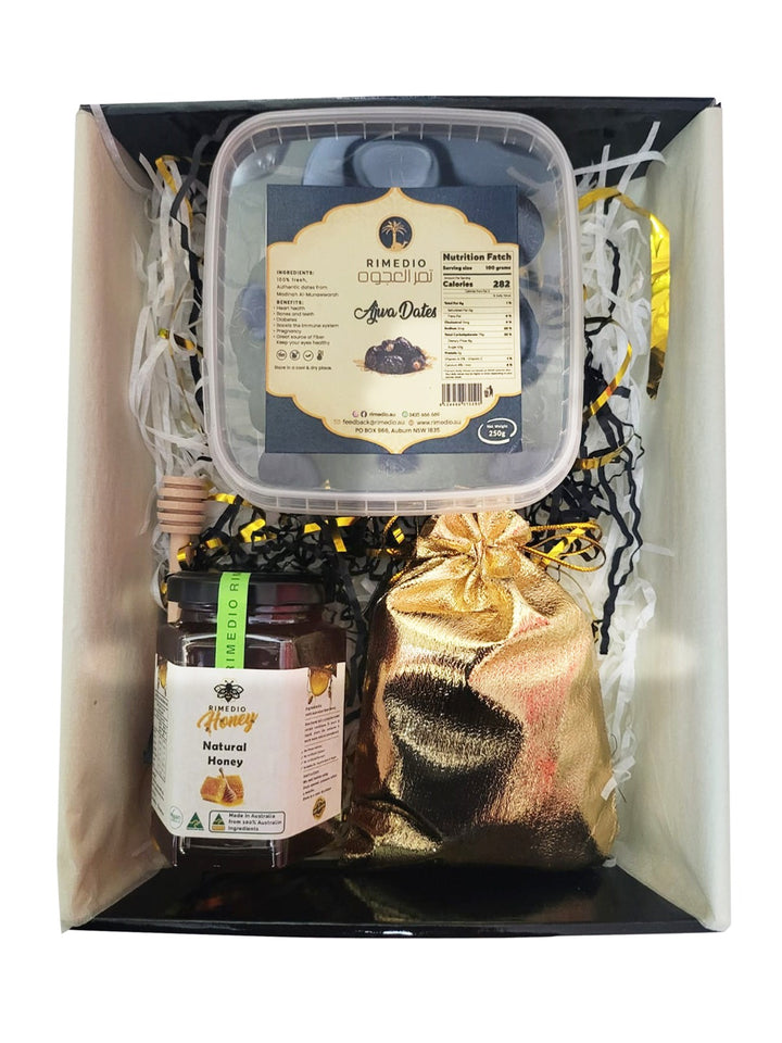 Ajwa Dates Natural Honey Nuts Gift Set
