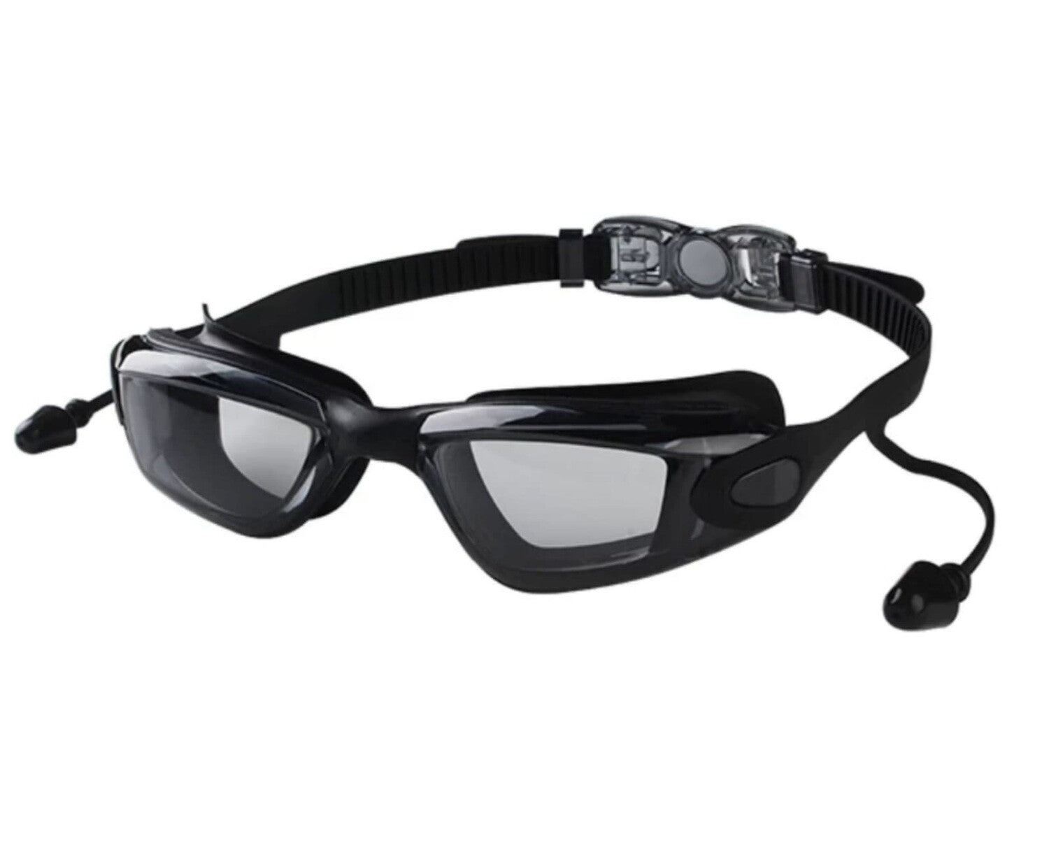 Unisex Swimming Anti-fog UV Goggles With Ear Plug & Case - Free Shipping