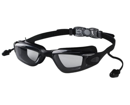 Unisex Swimming Anti-fog UV Goggles With Ear Plug & Case - Free Shipping