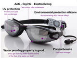 Unisex Swimming Anti-fog UV Goggles With Ear Plug & Case - Free Shipping
