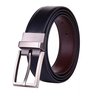 Men's Reversible Original Leather Pin Buckle Belt - Free Shipping