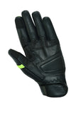 AHR21- Racer / Motorcycle Original Leather Vented Gloves With Protection