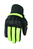 AHR21- Racer / Motorcycle Original Leather Vented Gloves With Protection