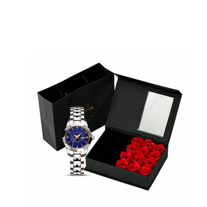 LADIES STAINLESS STEEL QUARTZ WRIST WATCH