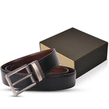 Men Reversible Original Leather Belt