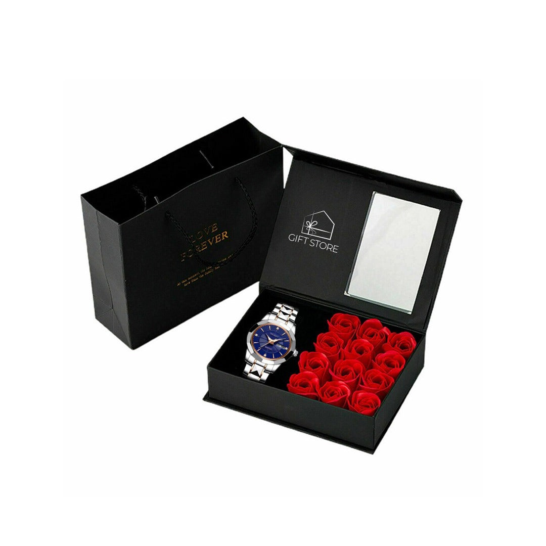 LADIES STAINLESS STEEL QUARTZ WRIST WATCH