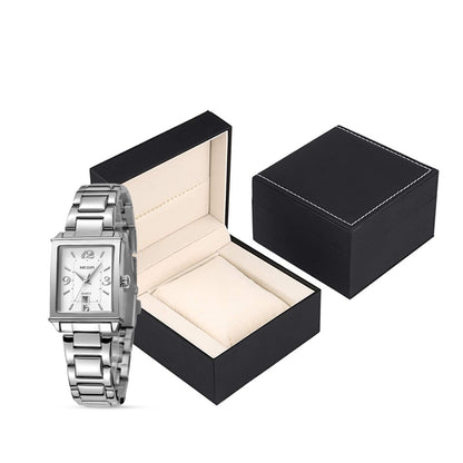 LADIES STAINLESS STEEL SILVER QUARTZ WRISTWATCH