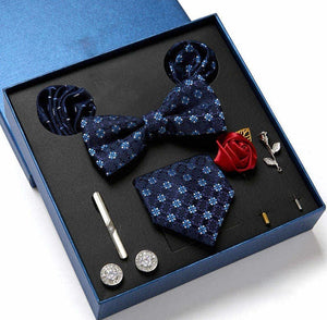 8 Pcs Tie Bowtie Gift Set