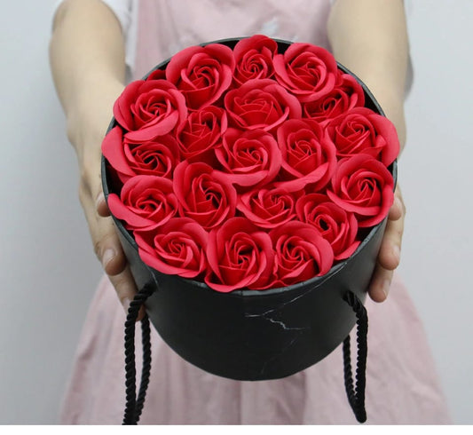 Scented Soap Rose Flower Hug Bucket
