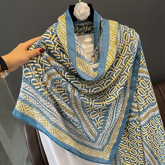 Boho Style Maze Viscose Scarf
