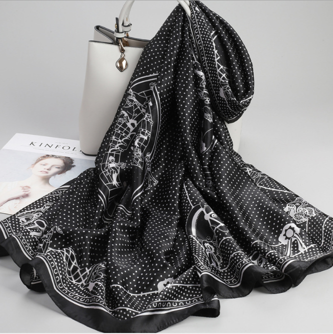 AHR Formal Satin Silk Scarf