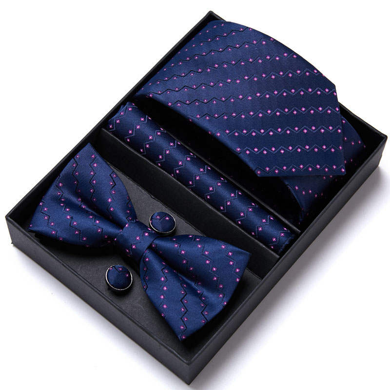 4 Pcs Tie Bowtie Gift Set