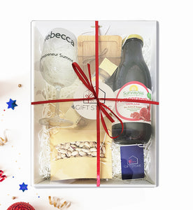 Personalized Glass Snack Gift Set